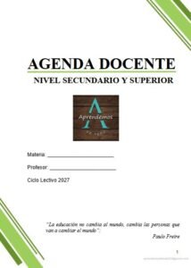 Agenda Profesores Secundario y Superior DIGITAL