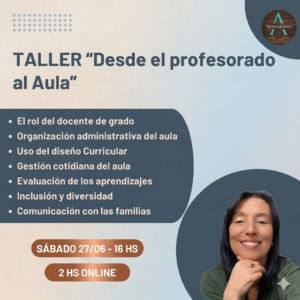 Taller Del Profesorado al Aula - Sábado 27/06 - 16:00hs