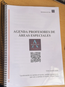 Agenda Profesores de Áreas Especiales IMPRESA