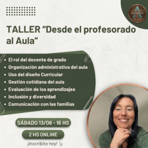 Taller Del Profesorado al Aula - Sábado 13/06 - 16 hs
