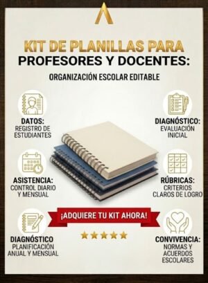 KIT DE PLANILLAS PARA DOCENTES Y PROFESORES