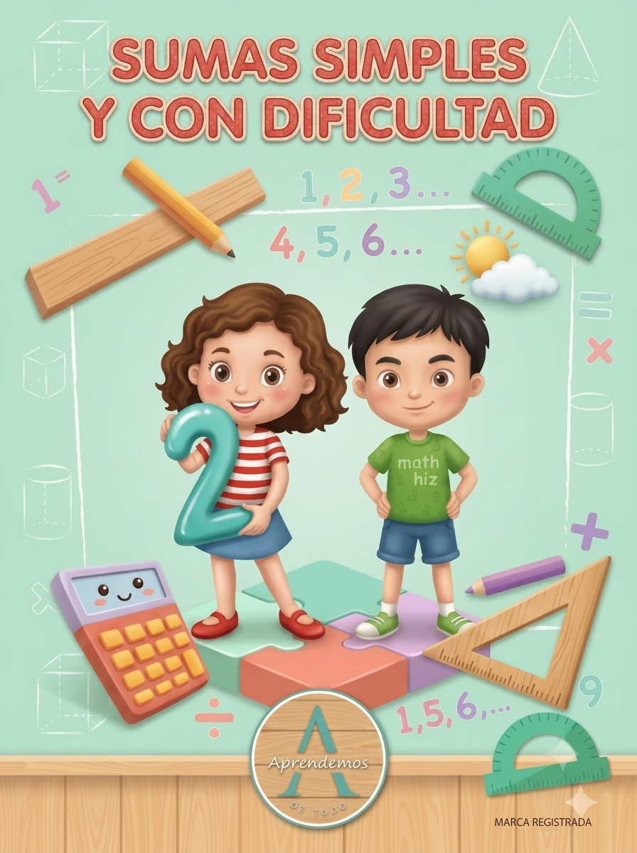 CUADERNILLO DE SUMAS simples y con dificultad - PARA PRÁCTICAR